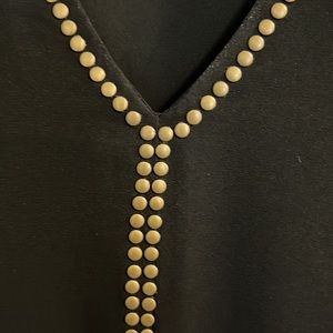 Karen Kane black V neck top